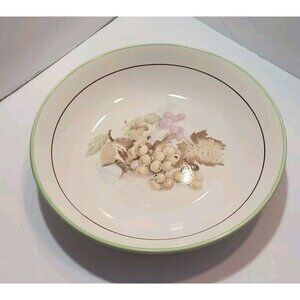 Vtg Primula Handmade In Italy Serving/Pasta Bowl with Grapes Diameter 12"